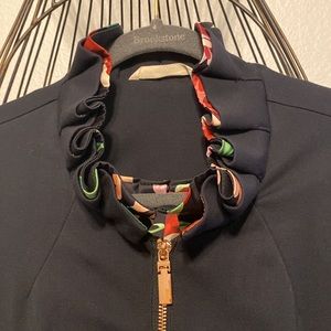 Jacket Medium-weight with Rose Gold Zipper Floral lining Medium